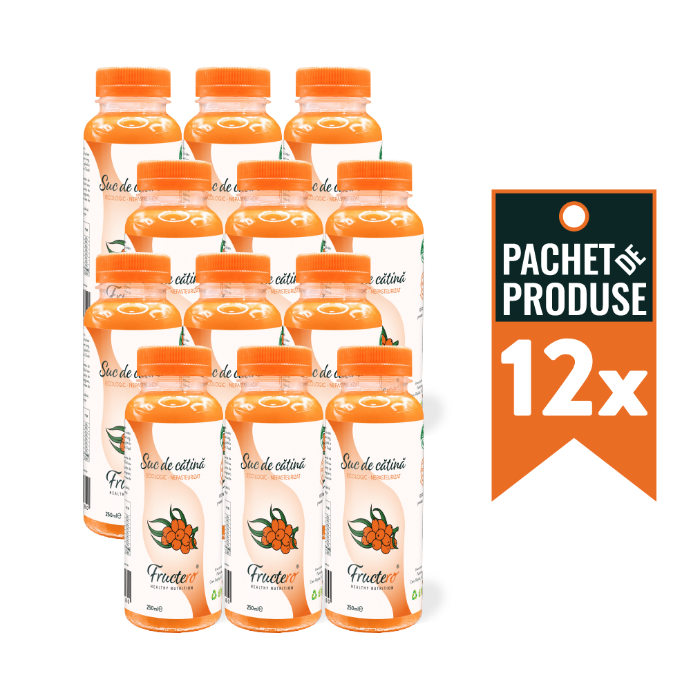 PACHET 12 X SUC DE CĂTINĂ, 250ml/buc